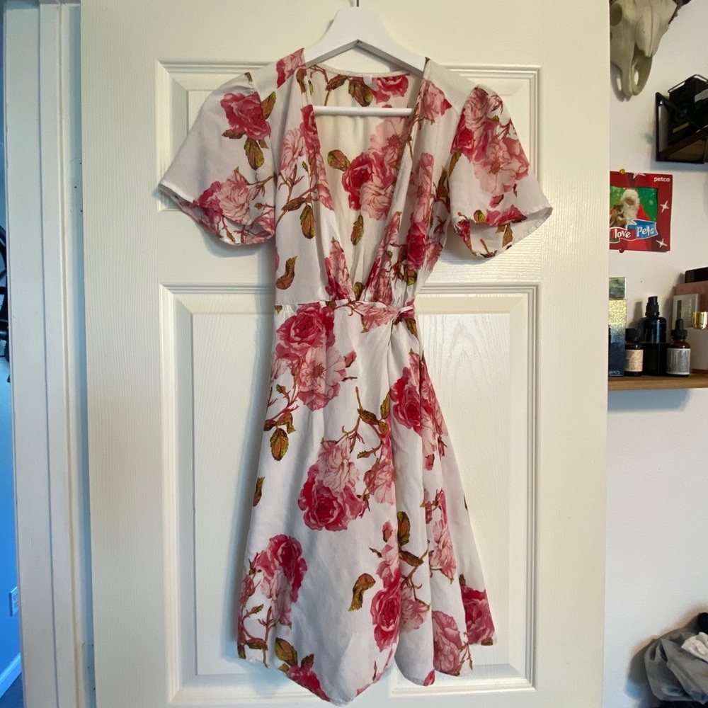 Floral Wrap Dress
